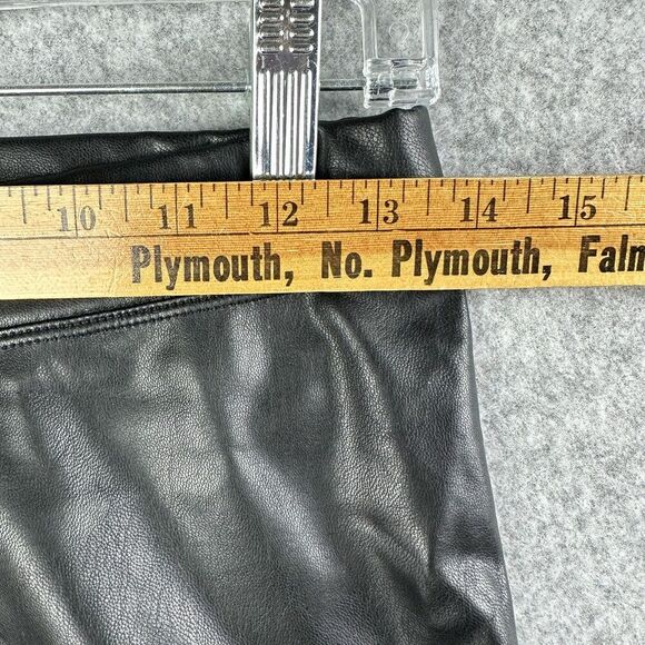 Express Faux Leather Pull On Pants Womens Small Black Skinny City Goth Leggings - Picture 13 of 14